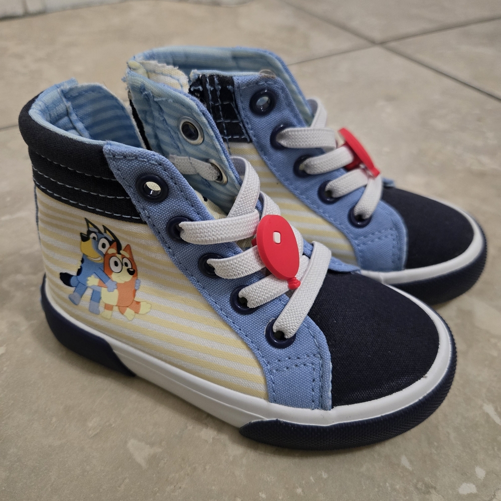 Kids High-Top Sneakers with Cartoon Design